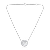 Certified 14K Gold 1.2ct Natural Diamond Baguette VVS Circle White Necklace Earring Set