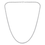 Certified 14K Gold 6.1ct Natural Diamond G-VS 2.6mm 4 Prong Tennis Wed White Necklace