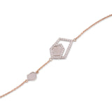 Certified 18K Gold 0.3ct Natural Diamond F-VVS Designer Delicate Bracelet