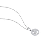 Certified 14K Gold 0.4ct Natural Diamond G-VS Smily Face Charm White Pendant White Necklace