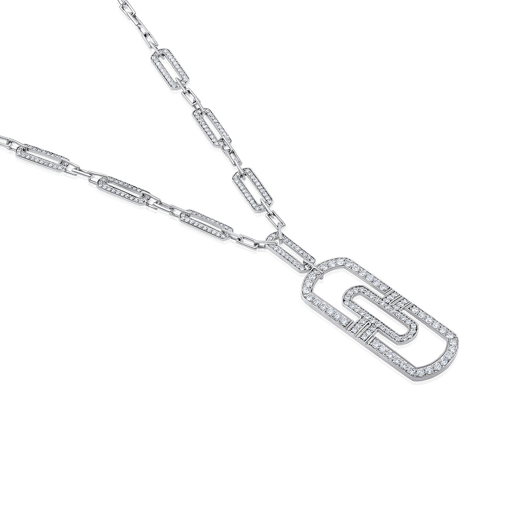 Certified 2.5ct Natural Diamond F-VS 14K Gold Designer Y-Drop Wedding White Necklace