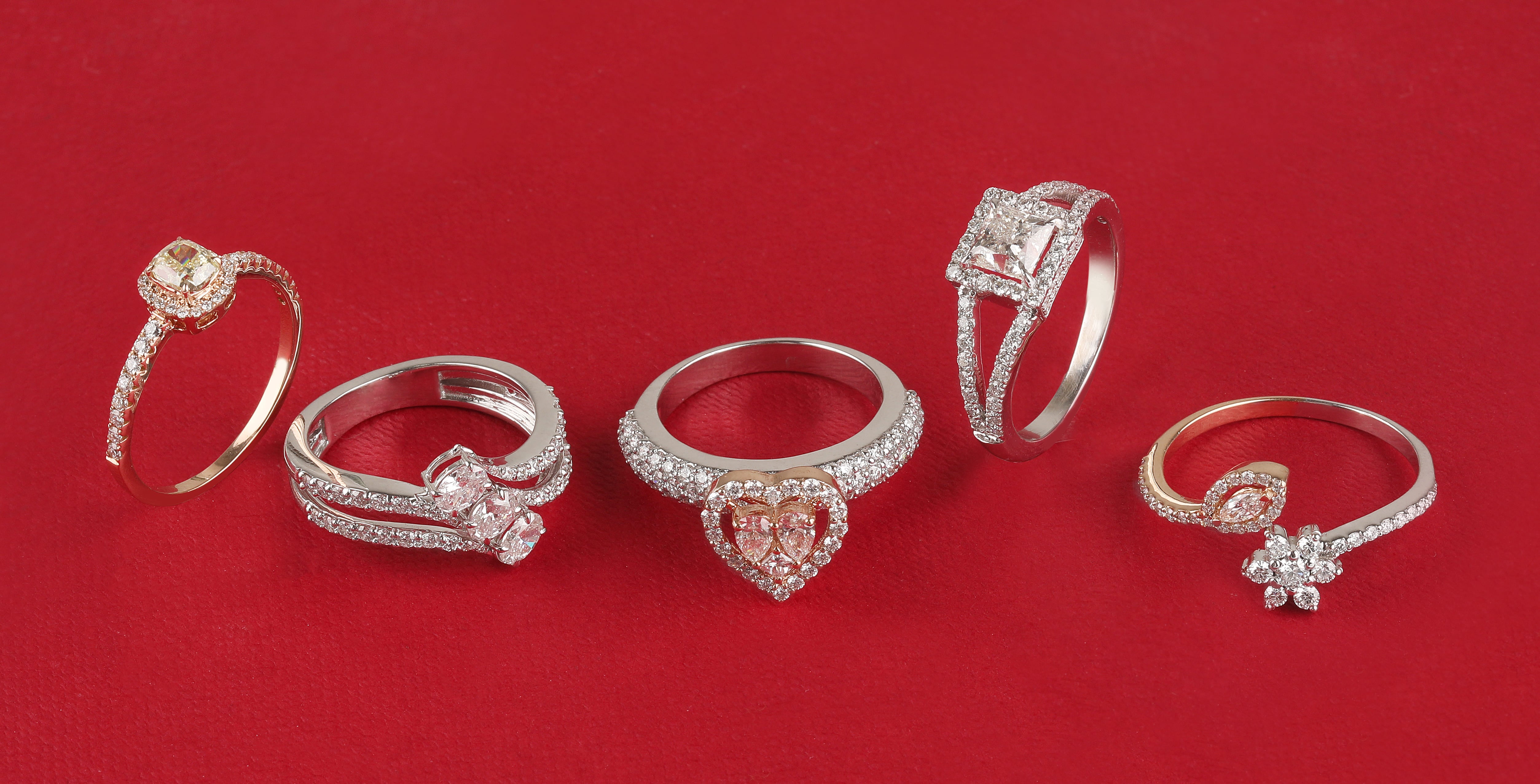 Certified 18K Gold 1.2ct Natural Diamond E-VVS 3 Pear Stone Heart Wedding Rose Ring