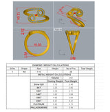 Certified 14K Gold 0.3ct Natural Diamond Designer Cross Yellow Ring