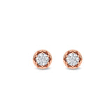 Certified 14K Gold 0.5ct Natural Diamond Stud  Earrings