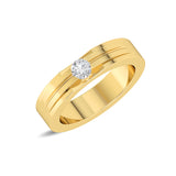 Certified 14K Gold 0.25ct Natural Diamond Wedding Band Solitaire Promise  Ring