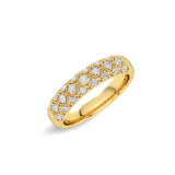 Certified 14K Gold 0.52ct Natural Diamond  Band Cross Wedding Twisted Band  Ring