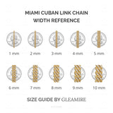 Certified 14K Gold 2.2ct Natural Diamond F-I1 4.33mm Cuban Link Chain White Bracelet