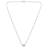 Certified 14K Gold 0.5ct Natural Diamond E-VS Designer Roller Charm White Necklace