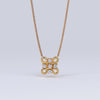 Certified 14K Gold Natural Diamond Designer Hash Plus H Yellow Pendant Yellow Necklace