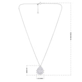 Certified 18K Gold 1.84ct Natural Diamond E-VVS Rose-Cut Teardrop White Necklace